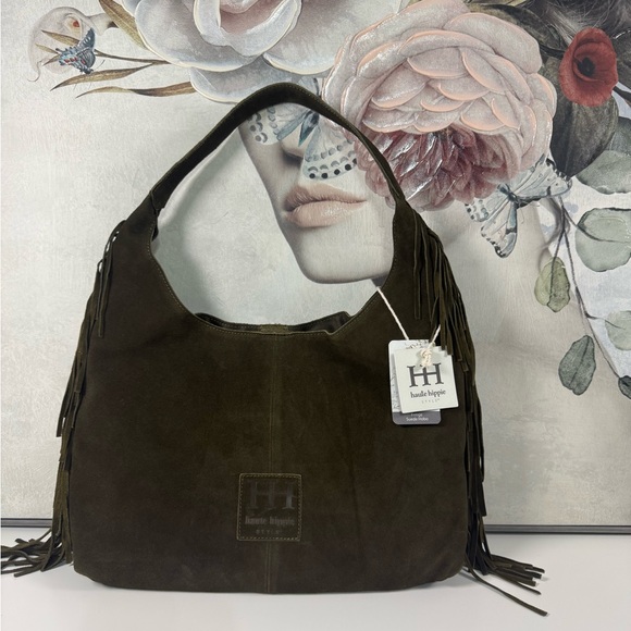 Haute Hippie Handbags - HAUTE HIPPIE Brown Suede Fringe Bag